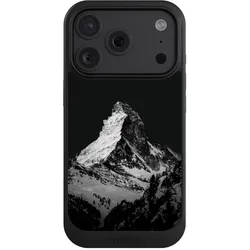 Nivocase Hülle für Apple iPhone 18 Pro Handyhülle NIVOcore Case Schwarz Alpspitze Berg Schnee (Apple iPhone 18 Pro), Smartphone Hülle, Schwarz