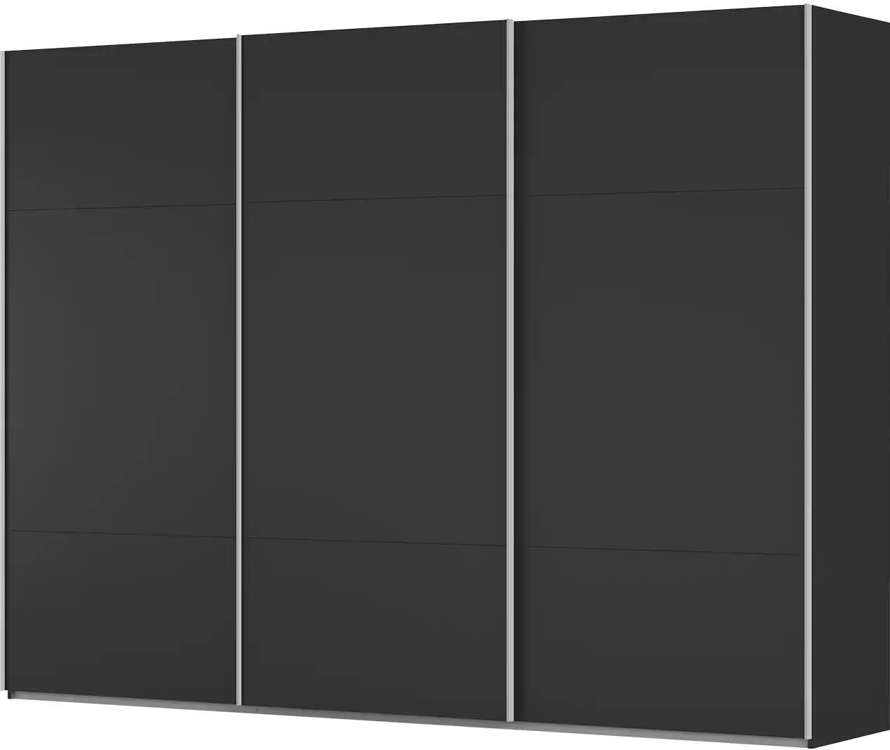 meinSchrank Schwebetürenschrank inklusive Zubehör Regina ¦ schwarz ¦ Maße (cm):