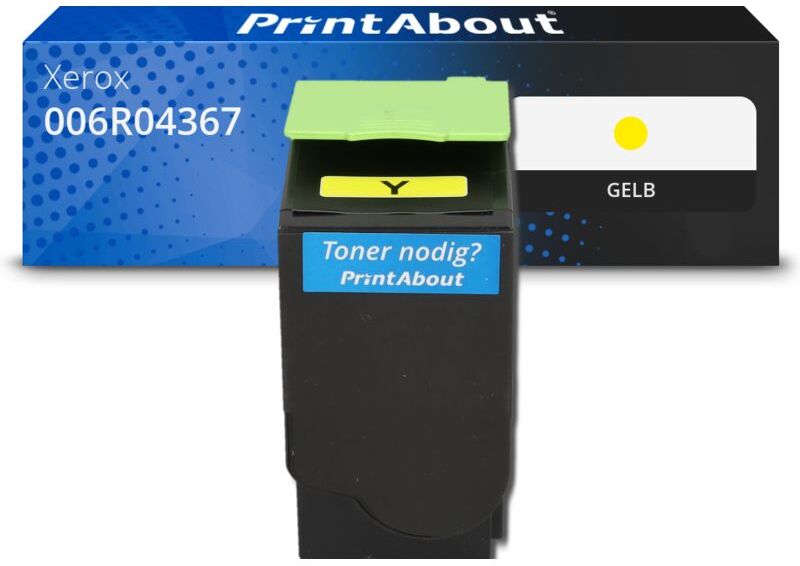 PrintAbout Toner kompatibel mit Xerox 006R04367 - Gelb - Hohe Kapazität