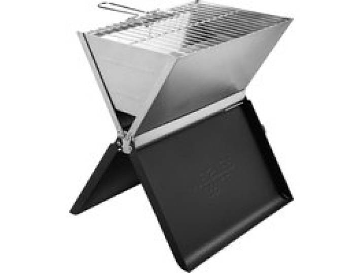 GRILLMEISTER Barbecue pliant au charbon de bois, 33,5 x 23 cm