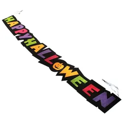 WellHome - Deko-Kranz „Happy Halloween“ für die Wand oder den Eingangsbereich