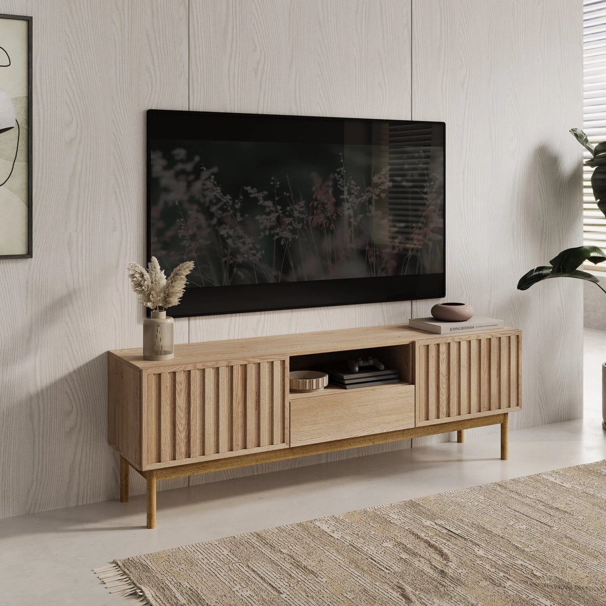 Meubella TV-meubel Storm Eiken 159 cm