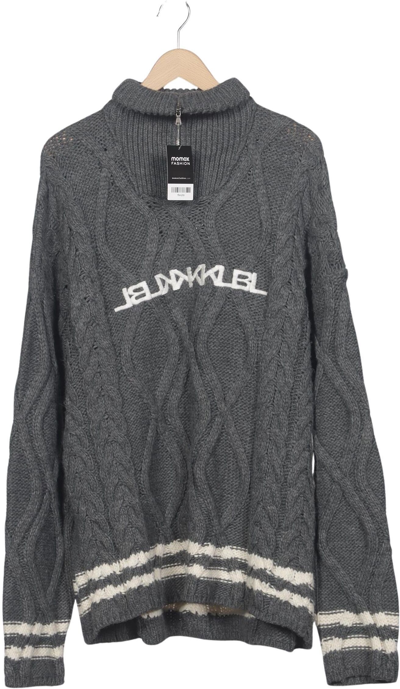 Karo Kauer Damen Pullover, Grau, Gr. S, Schurwolle / Synthetik - Second Hand