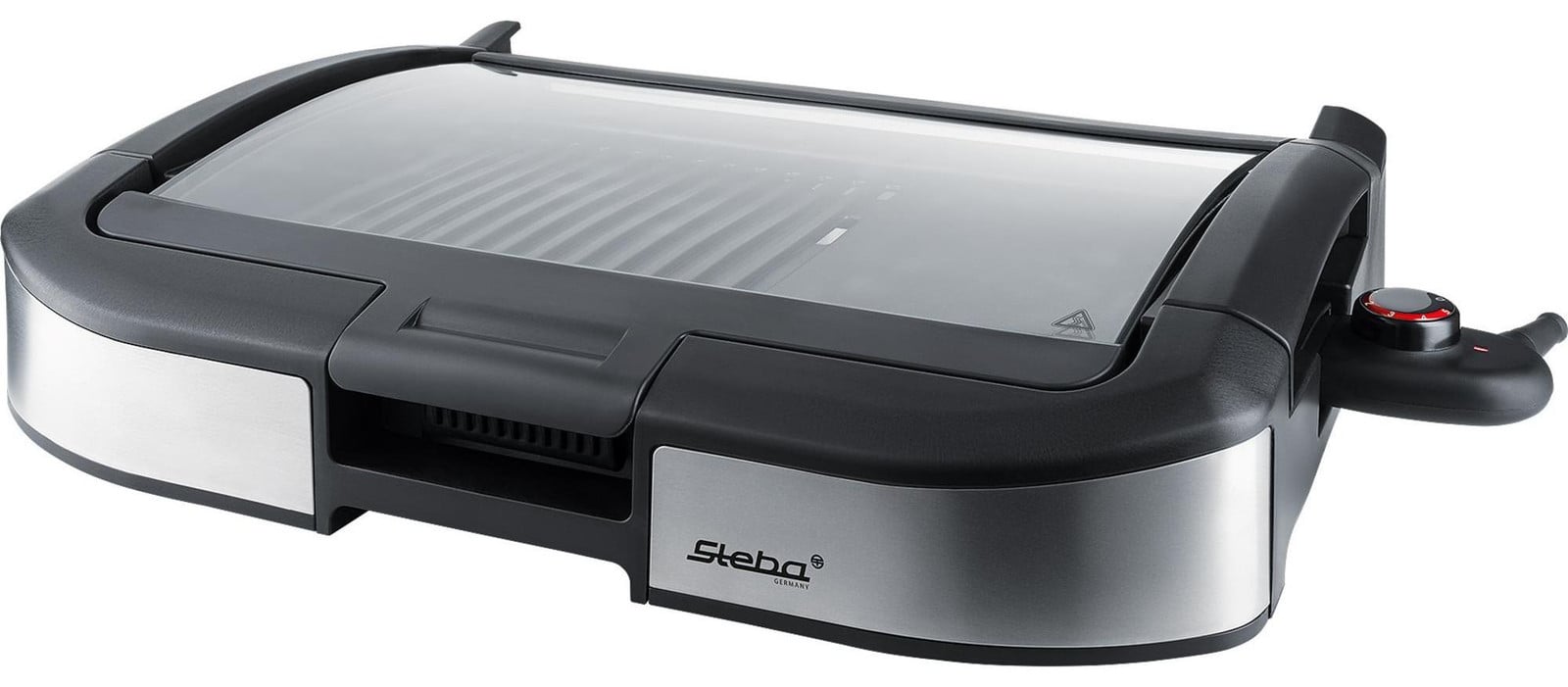 Steba VG 195 Tafelgrill met glazen deksel, 2200W, grilloppervlak 40 x 29 cm