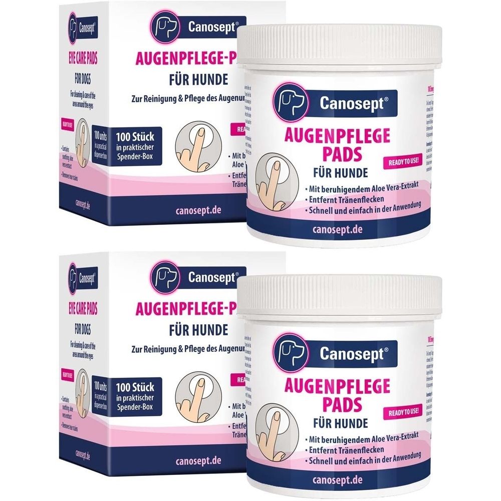 Canosept Augenpfl PAD Hund x2 2x100 St Zahnbürste