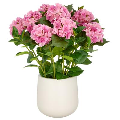 Kunstpflanze CREATIV GREEN "Hortensie", pink, H:70cm, Kunststoff, Kunstpflanzen, Kunstpflanze, im eleganten Topf