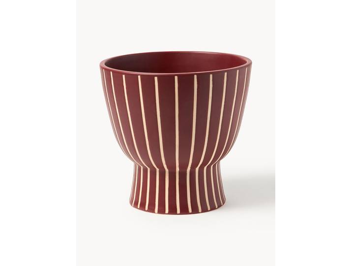 Handbeschilderde plantenpot Elio, H 23 cm