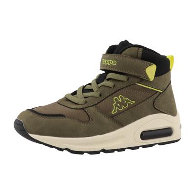 Sneakerboots KAPPA "Finno", Mädchen, Gr. 35, ungefüttert, gelb (khaki, gelb), Synthetik, Schuhe Sneakerboots, Winterschuhe, Winterboots, Sneaker