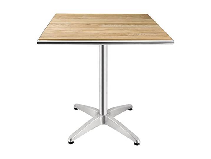 Bolero Bistrotisch Esche quadratisch 700mm, Eschenholz, Größe: 720(H) x 700(B) x 700(T)mm, Innen- & Außentisch, Terrassenmöbel - Restaurant, Café & Heimgebrauch, CG835