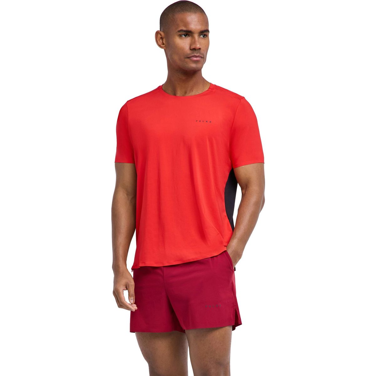 Falke Herren Running Tight Fit-shirt bloody mary (8177) S 39018-8177-S