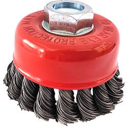 KS Tools 340.0023 Stahldrahttopfbürste 0,5mm, Ø 80mm