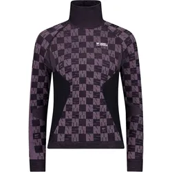 MONS ROYALE ASCENDER MERINO MOCK NECK WOMEN Longsleeve 2026 mauve/black - S