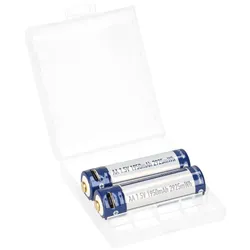 2x Keeppower AA 1900mAh protected 1,5A USB 1,5V Batterie
