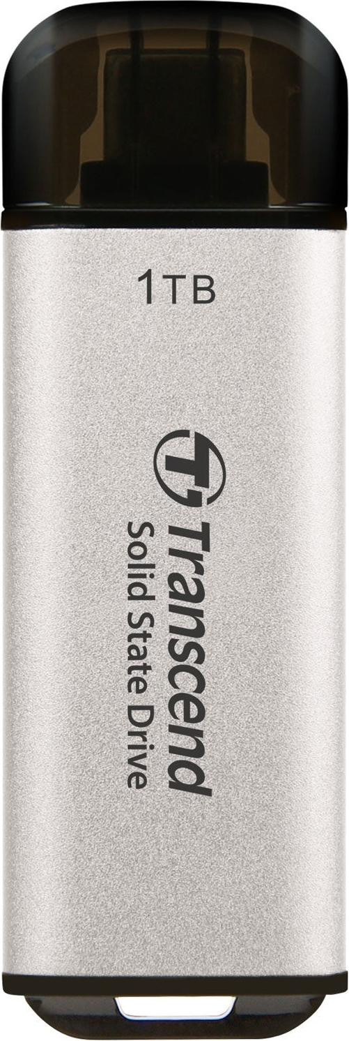Transcend SSD ESD300S Externe SSD, 1TB, USB-C, Zilver