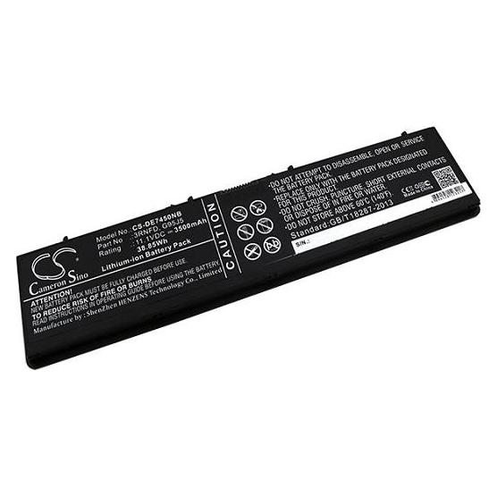 Laptop battery 34GKR et. al for DELL, 11.1V, 3500mAh (3500 mAh) (CS-DE7450NB)