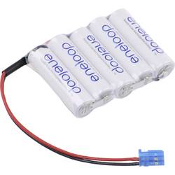 Panasonic eneloop Reihe F1x5 Futaba Akkupack 5x Mignon (AA) Kabel, Stecker NiMH 6 V 1900 mAh 134994