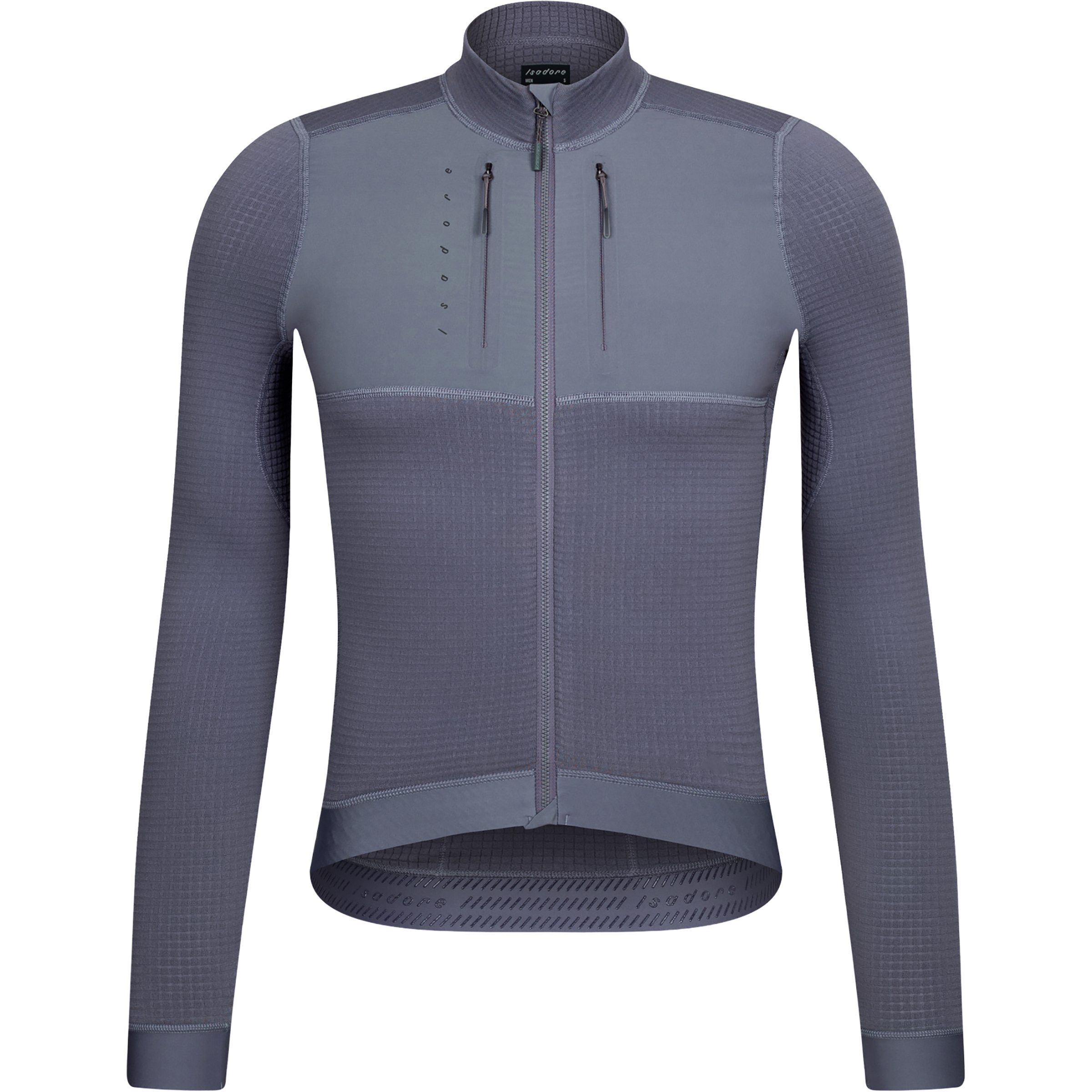 Isadore Alternative Winter LS Trikot Herren Radtrikots grau Größe M Rennrad | Gravel Atmungsaktiv Polartec