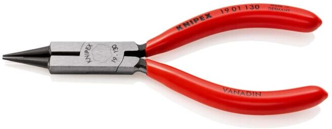 Pince à cintrer de bijoutier DIN ISO 5743 L. 130 mm noir atramenté poli revêteme ; Knipex (19 01 130)