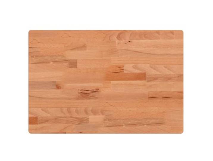 HGPOTUY Tischplatte 60x40x4 cm Rechteckig Massivholz Buche Ersatztischplatte für Bartisch, Beistelltisch, Möbelprojekte, glatte Oberfläche, gerade Maserung