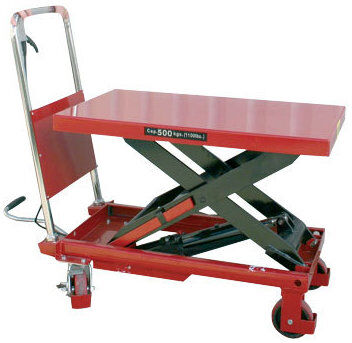 Lomax Mobilt Løftebord Med Fodpumpe, 500 Kg, 340-900 Mm