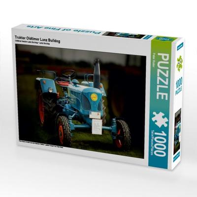 CALVENDO Puzzle Traktor Oldtimer Lanz Bulldog | 1000 Teile Lege-Größe 64x48cm Foto-Puzzle für glückliche Stunden