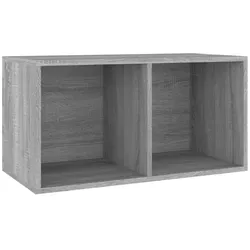 vidaXL Schallplatten-Box Grau Sonoma 71x34x36cm Holzwerkstoff