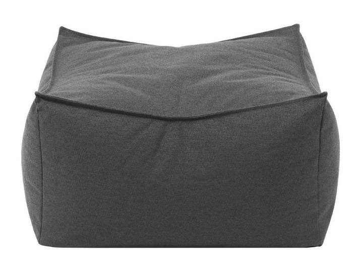 Pouf BLOMUS, grau (dunkelgrau), B:60cm H:32cm T:60cm, Kunststoff, Poufs, Pouf