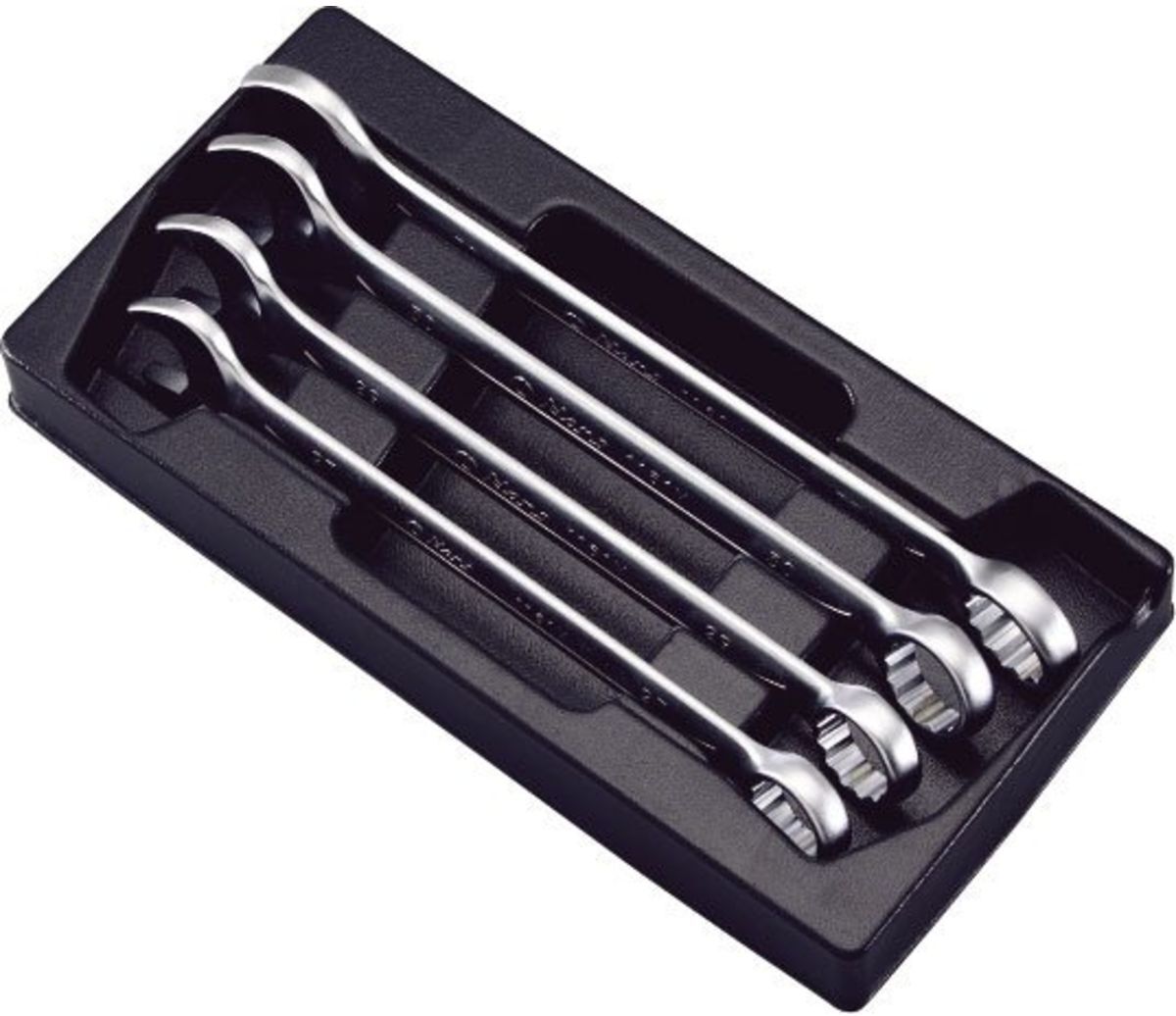 Hans Set di chiavi combinate e a forchetta 4 Pezzo