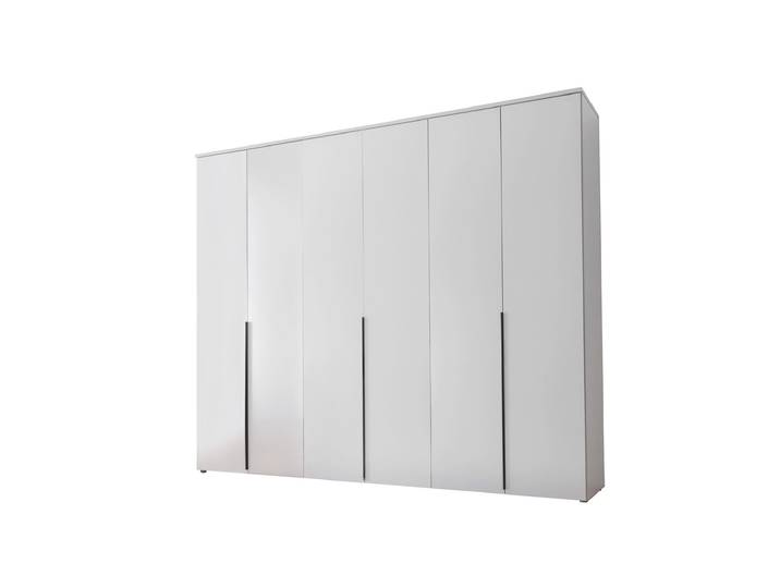 Kleiderschrank weiß - 270 cm - Kleiderschrank 6-türig - KEVO