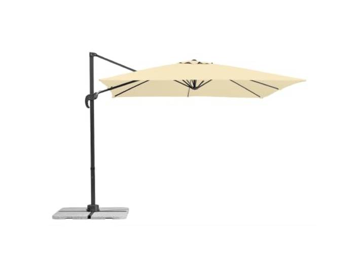 Schneider Sonnenschirm Rhodos Junior, natur, 270 x 270 cm quadratisch, 786-02, Gestell Alu/Stahl, Bespannung Polyester, 18 kg