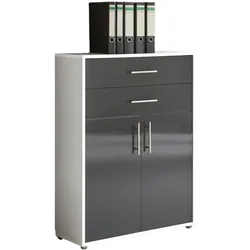 Aktenschrank Office Edition Weiß/Anthrazit
