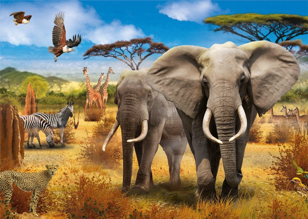 Jumbo Puzzel Afrikaanse Savanne 500 stukjes