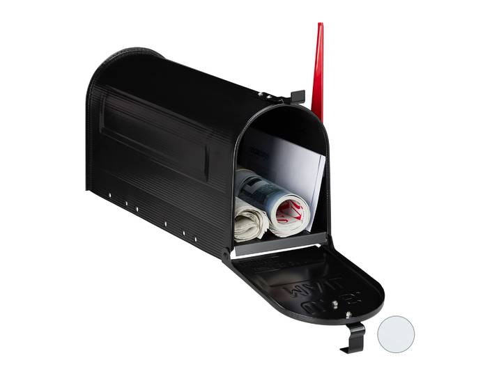 US Mailbox Postkasten Rot-Schwarz