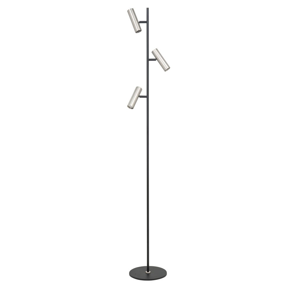 Highlight Vloerlamp Trend 3-lichts zwart met nikkel V4733.30