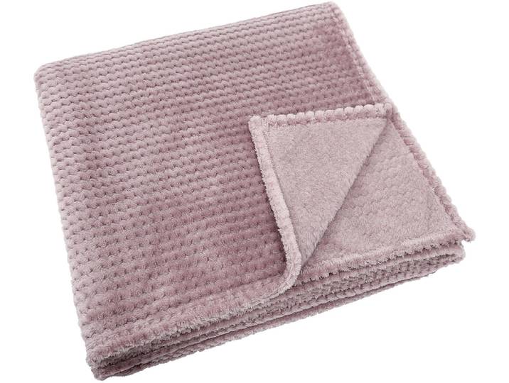 Decke OLIA 150x200cm rosa unifarben