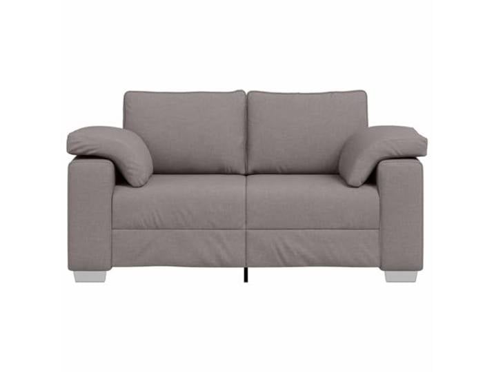 RJPLMFV Zweisitzer-Sofa, Taupe, 160 cm, Stoff Breite Armlehnen, weiche Polsterung, luftiges Design, ideal für modernes Wohnzimmer