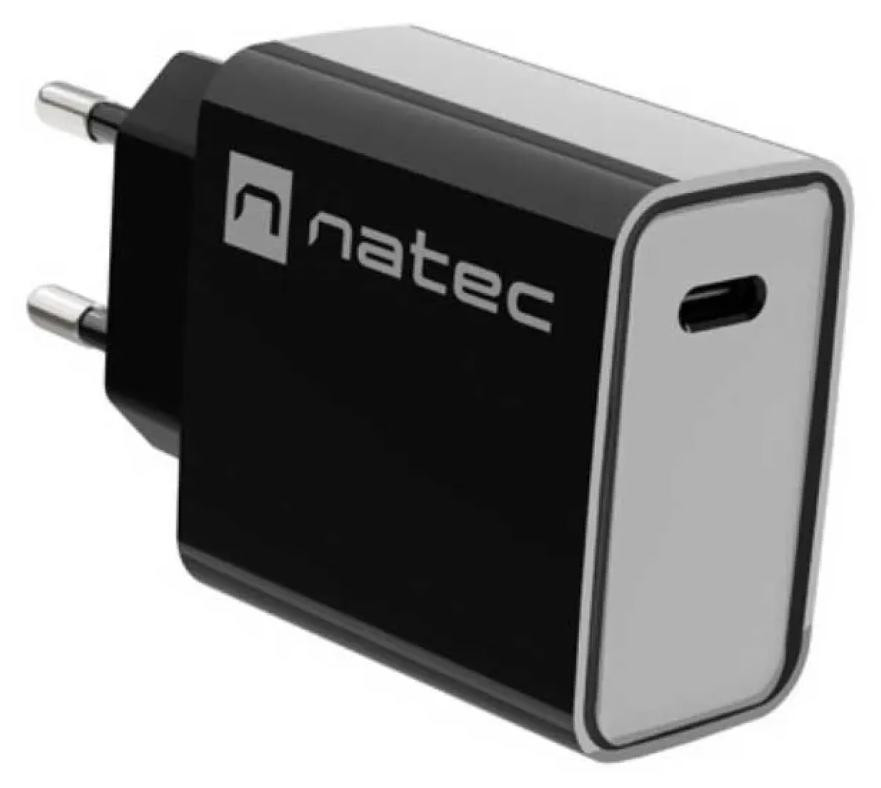 Natec Ribera USB-C 20W PD USB-oplader - Zwart