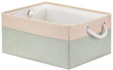 Unique Collapsible Storage Basket Bin With Handle, Fabric Storage Cube