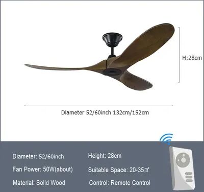 On Spot Shop Modern Outdoor Indoor Ceiling Fan With Remote Control, Energy DC Motor & Solid Wood Blades, Silent & Stylish Airflow mold 3 dia 42inch 108cm