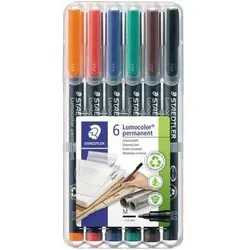 Staedtler Folienstift Lumocolor 317 WP6 1mm sortiert 6 St./Pack.