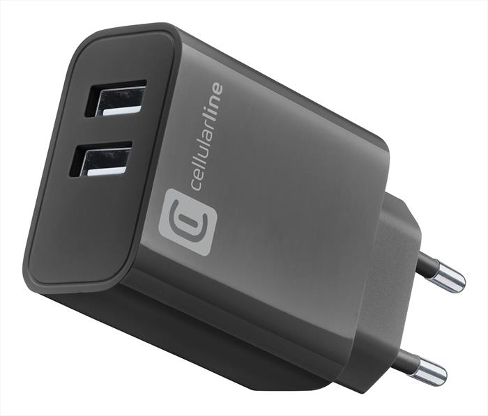 Cellular Line Caricabatterie Multipower Achusb2usba24wk-nero