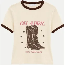 T-Shirt Boots Beige M