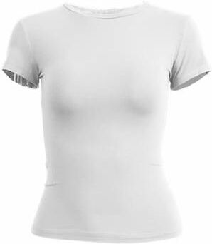 Inspired Finds UrbanEase Women's Slim Fit Knitted T Shirt Short Sleeve O Neck Streetwear Top For Everyday & Y2K Fashion Style white xsold