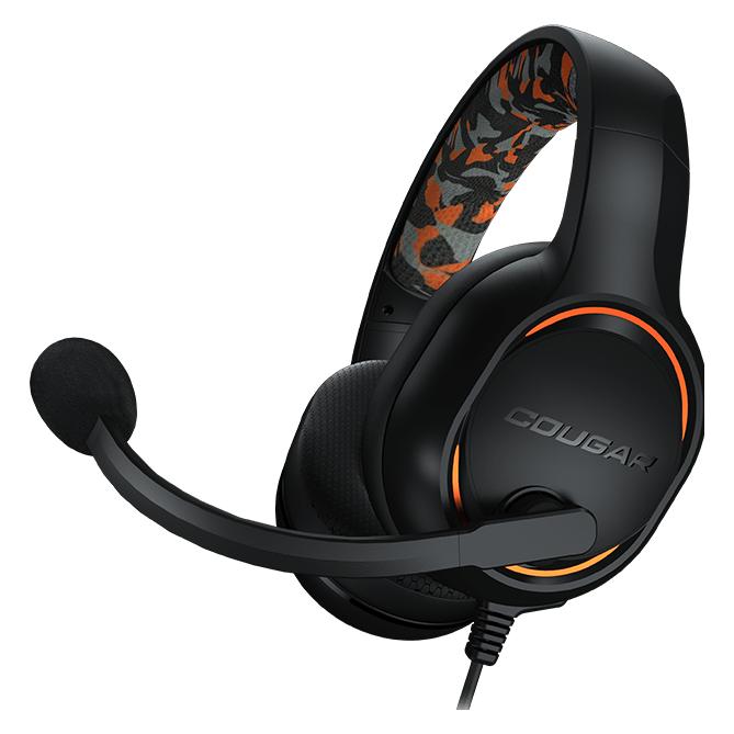 Cougar Słuchawki I DIVE I Headset I Driver 50mm / 9.7mm noise cancelling Mic. / Stereo 3.5mm (Kabelgebunden) (CGR-P50B-270)