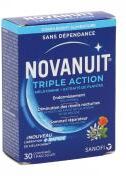 Sanofi Novanuit Triple Action - Sommeil - 30 Comprimés - Boîte 30 comprimés