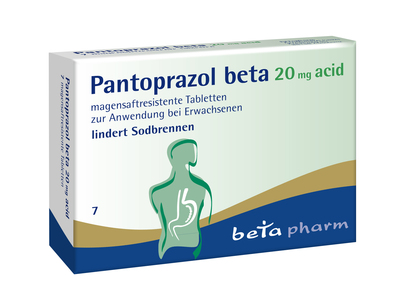 betapharm Arzneimittel GmbH PANTOPRAZOL beta 20 mg acid magensaftres.Tabletten 7 St 15577308