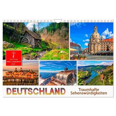 Deutschland - traumhafte Sehenswürdigkeiten (Wandkalender 2027 DIN A4 quer), CALVENDO Monatskalender