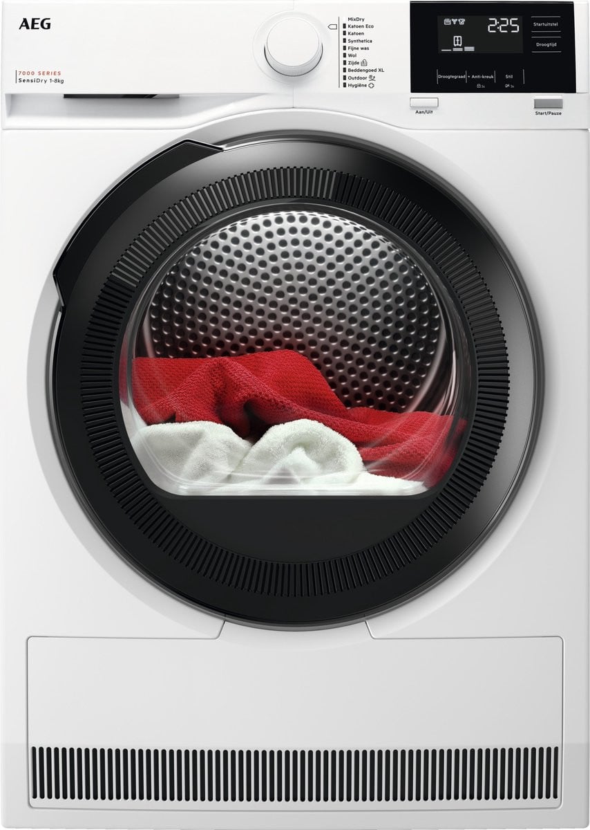 AEG TR7386T4B 7000 serie SensiDry warmtepompdroger - 8 kg - Energielabel C