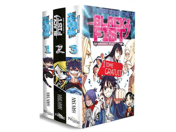 Coffret Black Fist 1-2-3 - La naissance d'une légende (Manga)