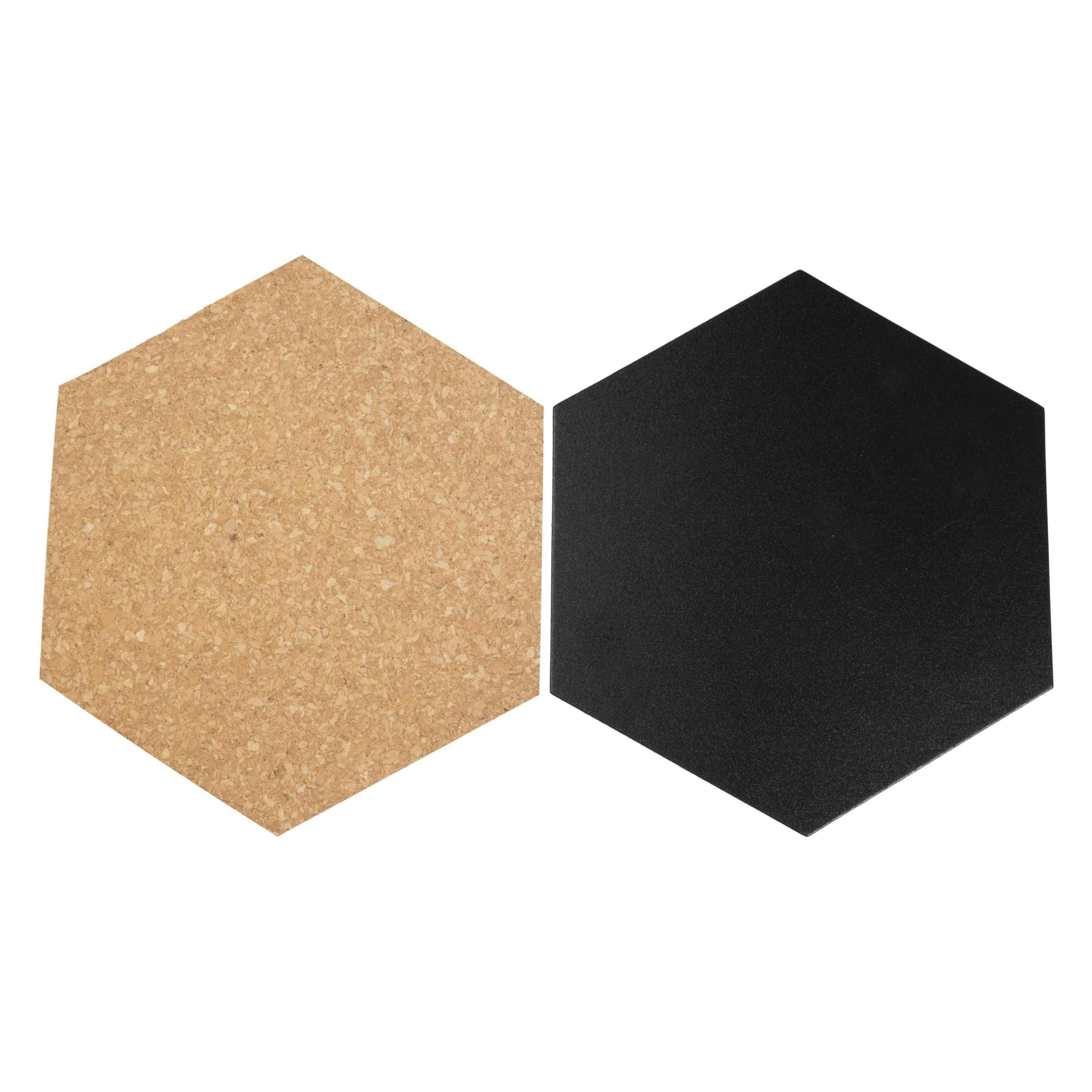 Securit Kork+Kreidetafel (Pinnwand, 20 x 23 cm) (FB-CB-HEX)
